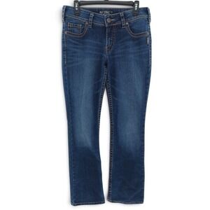 Silver Jeans Suki Bootcut Jeans Womens 29x32 Dark Wash Mid Rise Western Cowgirl